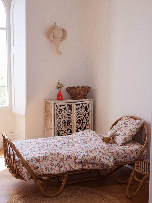 Home Fitted Sheet Nicole Cream Retro Garden