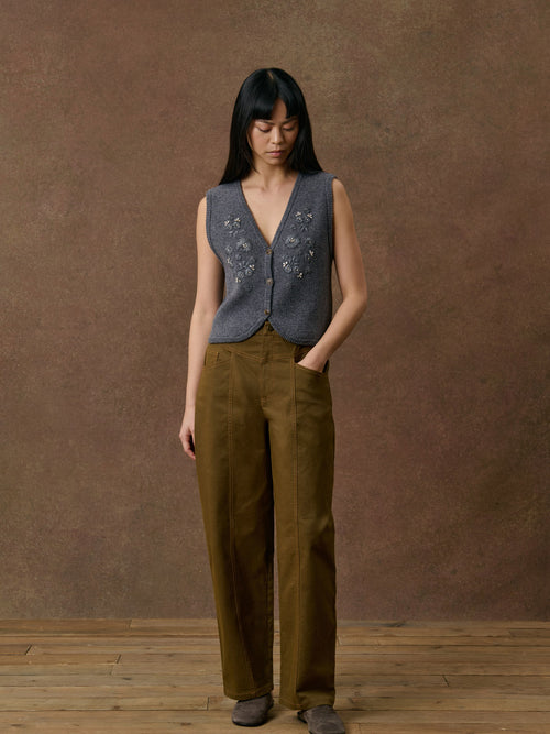 Femme Gilet Sayama Dark Grey