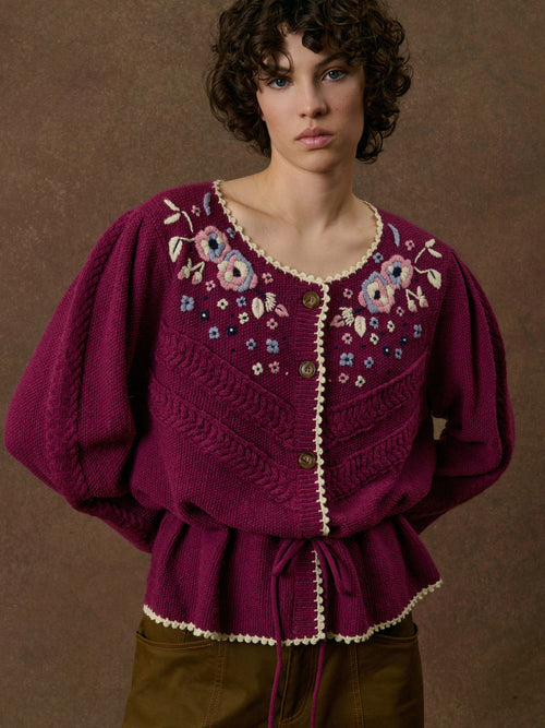 Femme Cardigan Sandya Beetroot