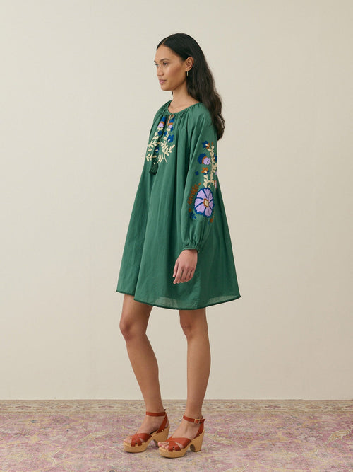 Femme Dress Janice Tuscan Green