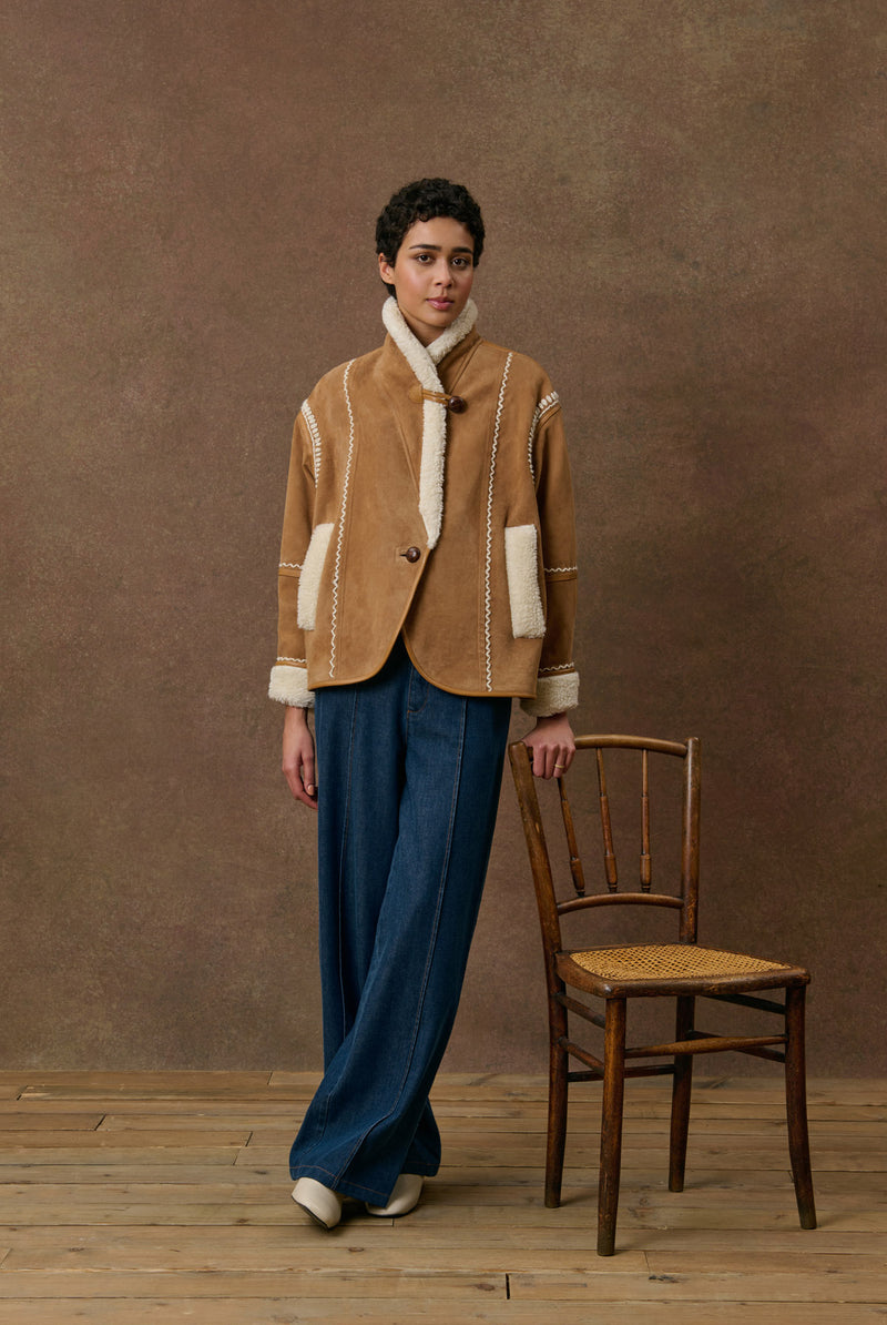 VESTE EN DAIM THERESA