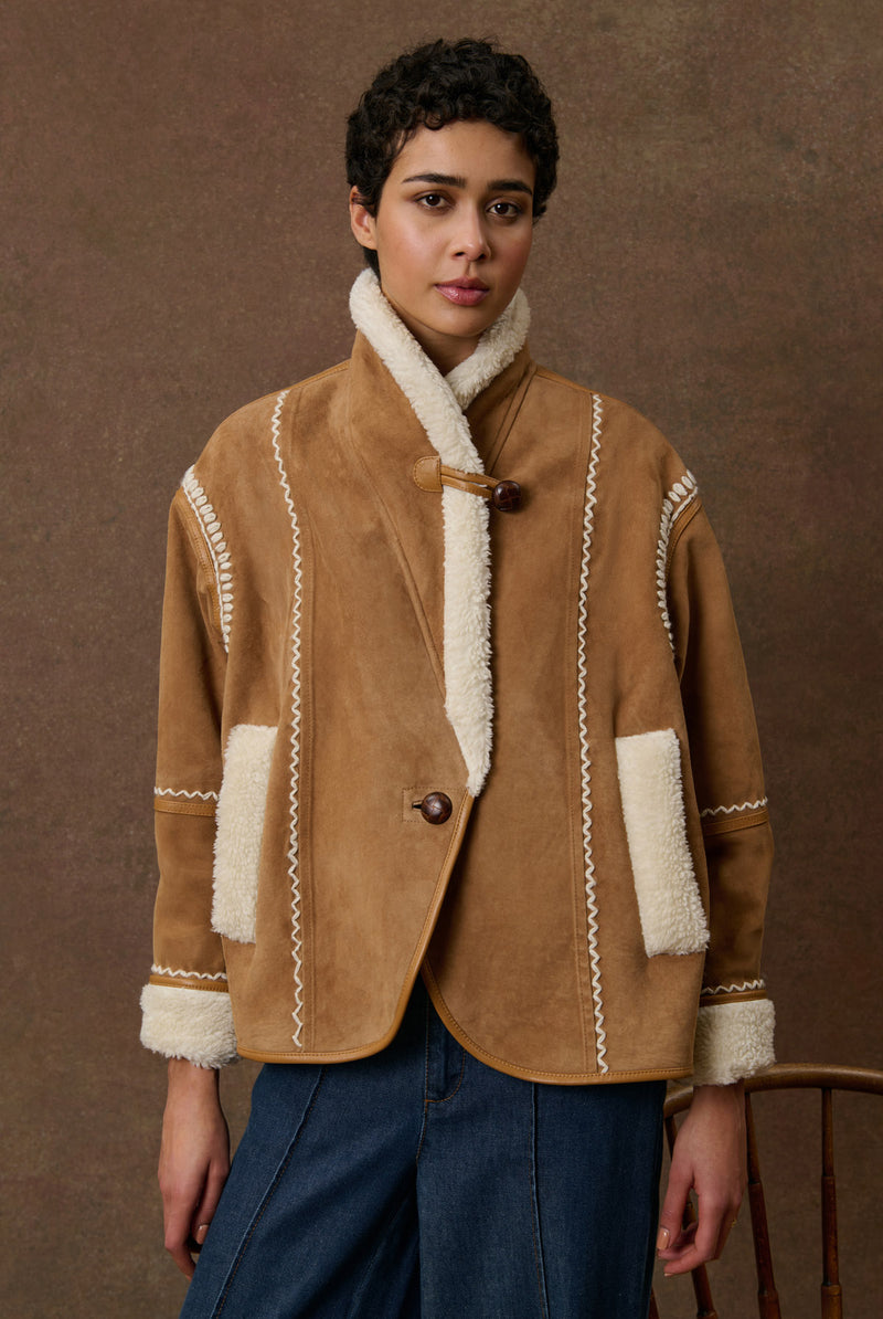 VESTE EN DAIM THERESA