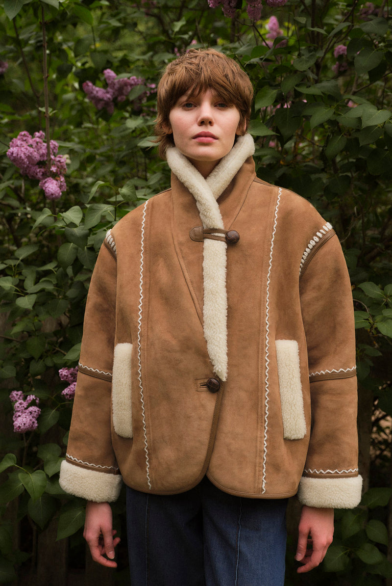 VESTE EN DAIM THERESA